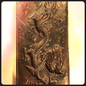 Men’s Long wallet Dragon Leather NWOT